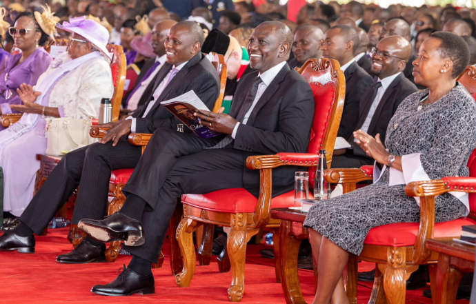 President William Ruto and Kikuyu MP Kimani Ichungw'ah.